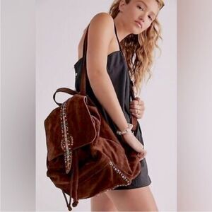 NWTGS Free People Sardona Suede Backpack
